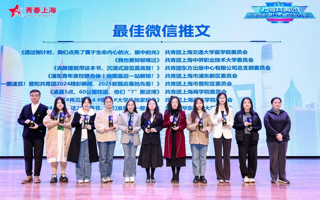 六新引領繪新篇 | 技術賦能優質內容——我校團屬新媒體“青春SUEP”在第九屆上海共青團新媒體影響力大賽獲獎